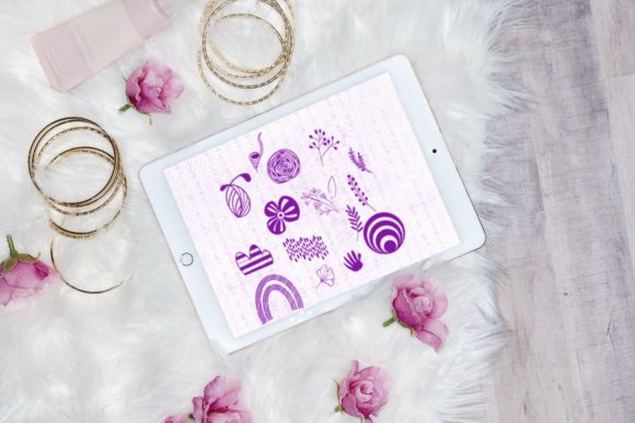15 Abstract Boho Shapes for Procreate V4