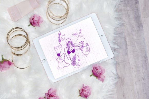 15 Boho Line Art Stamps for Procreate V37