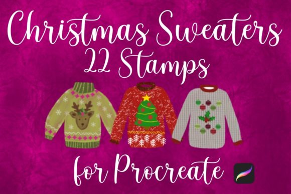 Christmas Sweater Brush Set for Procreate