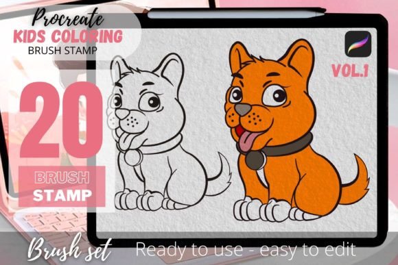 Evaluating the Procreate Kids Coloring Brush Stamp for Digital Art
