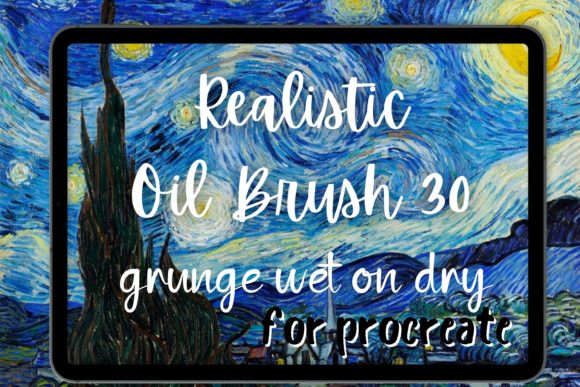 Evaluating the Procreate Oil Brush Grunge Tapered Wet for Digital Impressionism