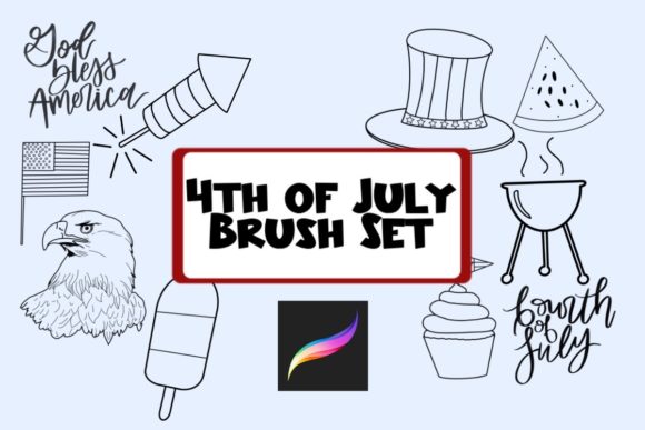 God Bless America: A Practical Review of the Procreate Brush Set