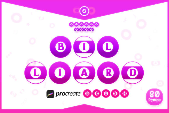 Procreate Brush Billiard Snooker Letters