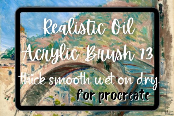 Procreate Oil Brush 73: Thick Smooth Wet