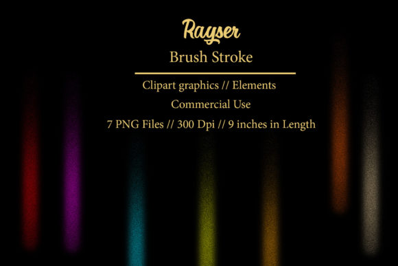 Rayser Brush Stroke Clipart Element: Elevating Your Digital and Print Designs