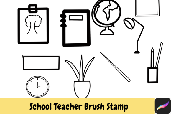Unlocking Creativity with School Teacher Procreate Brush Stamps